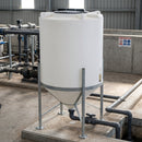 500 Litre 45° Cone Tank, UV Polyethylene, 2in Drain Fitting