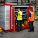 Secure Storage Unit – 2990mm x 2075mm x 2255mm – Steel, Fire Resistant – Industrial Use