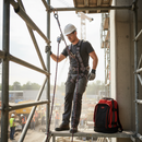 Premium 10m Rope and Grab Fall Arrest Kit with Quick Release Harness and Anchorage Sling for Fall Safety