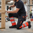 Heavy Duty Trousers with Holster Pockets - Dark Navy/Hi-Vis Red
