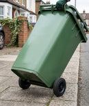 140 Litre Green Wheelie Bin – Two-Wheel Waste Container