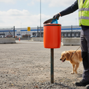Premium Wall or Post Mounted Doggy Litter Bin 40L with Odor Control and Heavy Duty Design for Easy Waste Disposal