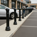 Premium Heavy Duty Manchester Bollard with Decorative Banding, 1300mm Height and 220mm Diameter for Secure Installation