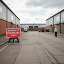 Professional Access to Frontages Only Sign Kit - 1050x750mm RA1 Reflective Traffic Management Solution