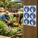 Hand Protection Safety Symbol Labels – Self-Adhesive Vinyl – Indoor/Outdoor Use