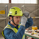High-Performance Vented Safety Helmet with Ratchet Adjustment - Hi-Vis Yellow