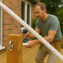 10mm White Polypropylene Rope 3 Strand - 100m Weatherproof Coil