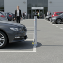Premium Folding Parking Post with Lockable Mechanism for Enhanced Security and Visibility