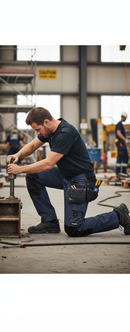 Premium Full Stretch Work Trousers with KneeGuard System and Reinforced Pockets for Comfort and Flexibility