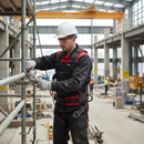 Premium Three-Point Safety Harness with Breathable Padding and Tool Anchorage Points for Enhanced Comfort and Versatility