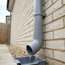 110mm Plain Ended Downpipe 2.5m