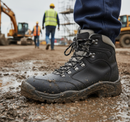 Premium PU Rubber S3 Boot with Steel Toe Cap, Slip Resistant Sole, and Heat Resistance to 300°C