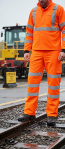 Premium Hi-Vis Ripstop Breathable and Waterproof OverTrouser with Taped Seams and Multiple Pockets