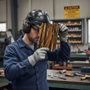 Premium Polycarbonate Gold-Plated Visor for Heat Protection