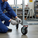 100mm Swivel Bolt Hole Castor with Heavy-Duty Rubber Tyre