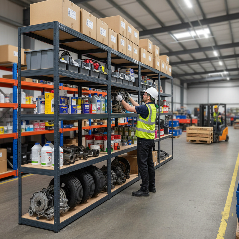 Heavy Duty Shelving Unit - 1800mm High - 200/280kg Capacity - Grey