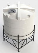 10000 Litre 30° Cone Tank, UV Polyethylene, 2in Drainage (view 2)