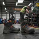 Premium Mid Safety Boot with BOA Fit System, Vibram Outsole, and Fiberglass Toe Cap for Ultimate Comfort and Protection