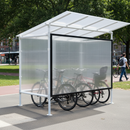 Premium Rear Cladding Panel for Economy Bike Shelter - UV Treated Polycarbonate for Enhanced Weather Protection