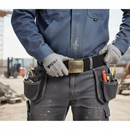 Premium Stretch Belt with Antique Brass Buckle - 125 cm Length and 40 mm Width for Comfort and Durability
