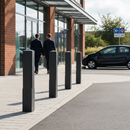 Premium Recycled Plastic Square Bollard with Chamfer Top - Heavy Duty, Durable, and Maintenance-Free for Public Spaces
