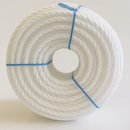 8mm White Polypropylene 3-Strand Rope 25m Coil – Strong 3-Strand Twisted Waterproof Rot-Proof