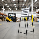 Premium 750mm Square Metal Sign Frame with Long Legs for Enhanced Visibility - High-Quality Professional Grade for Industrial and Commercial Applic...
