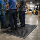 Anti-Fatigue Mat – 0.9 x 1.5m Black – Natural Rubber – Industrial Use