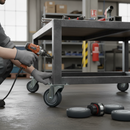 160mm Heavy Duty Swivel Plate Castor with Anti-Static Tyre