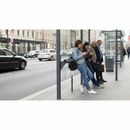 Premium 2.5m Integrated Perch Bar - Stylish Leaning Bench for Shelters - High-Quality Professional Grade for Industrial and Commercial Applications