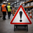 Other Danger Ahead Reflective Temporary Road Traffic Sign – Class RA1 – Zintec Plate – Industrial Use