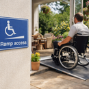 Ramp Access Sign – 1mm Rigid Plastic – Indoor & Outdoor Use