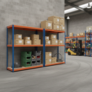Industrial Heavy Duty Shelving Units - 1980mm High - 400kg Capacity