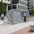 Premium Secure Cycle Shelter with Galvanised Steel Frame, Gated Design, and Capacity for Up to 10 Adult Bikes