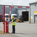 Heavy Duty Pivoting Height Restriction Barrier for Temporary Access Control with Locking Mechanism