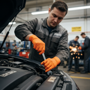 Professional Heavy Duty High Traction Gloves - Chemical Resistant and Touch-Screen Compatible for Mechanics