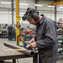 Premium Industrial Browguard Kit with Compact Face Shield and Ear Defenders for Maximum Protection