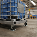 200mm Heavy Duty Fixed Plate Castor Towable with Elastic Tyre