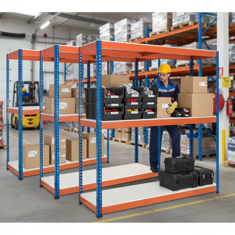Heavy Duty Melamine Industrial Shelving - 1677mm High - 400kg Capacity