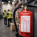 Fire Extinguisher Inspection Record Tags – 80mm x 150mm – Matt PVC – Compliance Use
