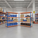 4-Pack Heavy Duty Industrial Shelving - 2000mm High - 500kg Capacity