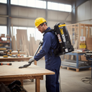 Premium Cordless Battery Powered Backpack Vacuum Cleaner with HEPA Filtration and Adjustable Straps for Industrial Cleaning