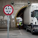 Premium Height Restriction Post Mount Sign - Durable Design for Vehicle Height Limitations and Compliance with TSRGD Guidelines