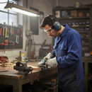 Premium Moulded Headband Ear Defenders with SNR 27 for Workshop and Leisure Use - Comfortable and Adjustable Fit