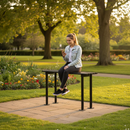 Premium Heavy Duty Perch Bench 1m - Sturdy Steel Construction for Urban Spaces - High-Quality Professional Grade for Industrial and Commercial Appl...