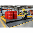 Premium Interlocking Tuff Base Tiles for Fuel and Chemical Spill Containment (100x200cm) (Pack of 8)