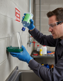 Premium Wall Mountable Eyewash Station with 500ML Eyewash Bottle and Clip Tight Cover for Safety