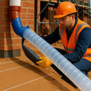 Temporary Water Drain Pipe – 370mm x 4.8mm Nylon