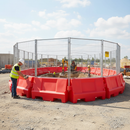 Premium 1m Water Filled Barrier System - Lightweight, Durable, and Easy to Deploy for Traffic Control and Construction Sites