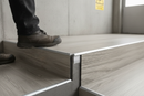 Premium 3mm Aluminium Stair Nosing Outer Corner for LVT Flooring - Silver Anodised Finish, 900mm & 2500mm Lengths